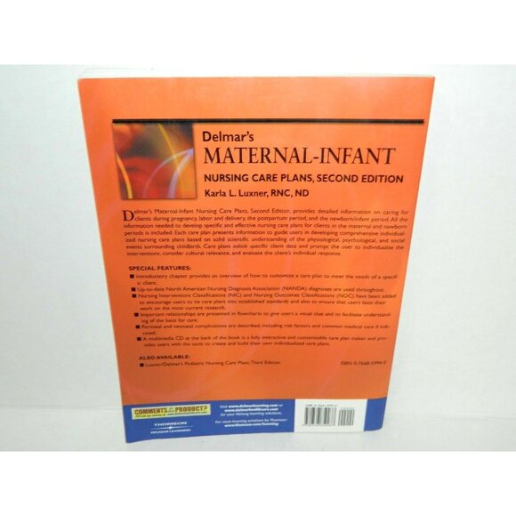 Delmar's Maternal-Infant Nursing Care Plans 2nd Edition Karla L. Luxner - Picture 4 of 8